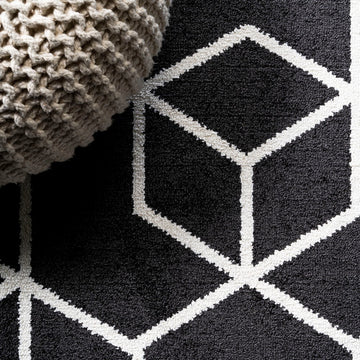Tumbling Blocks Modern Geometric Area Rug 2